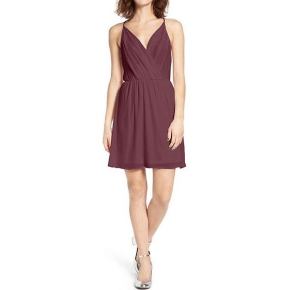 NWT Lush Cami Surplice Mini Dress